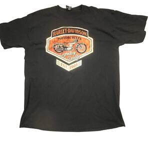 Harley Davidson 2022 Legendary Quality Tennessee Tee Black Motorcycle Vintage XL